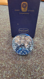 Paperweight - Jaffe Rose controlled bubble paperweight.
