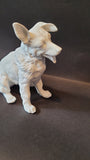 Kaiser bisque porcelain sculpture - dog - sitting