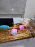 Handmade wooden bath tray