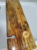 Handmade wooden bath tray