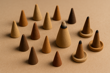 Incense cones (normal and backflow)