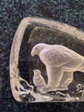 Paperweights -Wedgewood glass paperweights- Eagle & chick, Goose, Eagle head.  1of each. £12 each