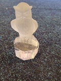 Glassware - Goebel frosted owl glass figurine
