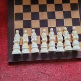 Reynard the fox Berkeley chess set- cream & Black