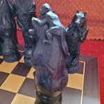 Reynard the fox Berkeley chess set- cream & Black