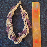 Jewellery range- pre-loved items. Amethyst & pearl effect necklace
