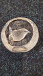 Paperweight - Mats Jonasson reverse etched bird lead crystal paperweight boxed and signed