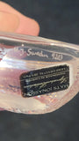 Paperweight - Mats Jonasson reverse etched bird lead crystal paperweight boxed and signed