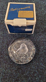 Mats Jonasson Swedish lead crystal paperweight - Bird (3303)
