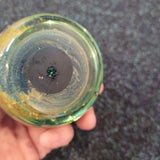 Vintage Maltese Art Glass Blue Summer Paperweight Mdina Style Chip #26