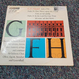 Handel Chandos Anthems II & III Alfred Mann Mono Vinyl LP Cantate 645 202