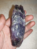 Natural Dream Amethyst Flame Carving 160g Chevron Amethyst Freeform Crystal