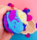 Handmade Rainbow Sorbet Bath Bomb Cocoa Shea Butter