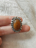 🍯 Honey Calcite Adjustable Ring 🍯 - Ring #10