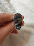 Sodalite style Adjustable Ring - Ring #24
