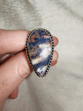 Sodalite style Adjustable Ring - Ring #24