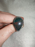 Bloodstone Adjustable Ring - Ring #29