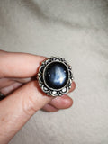 Black Onyx Adjustable Ring - Ring #31
