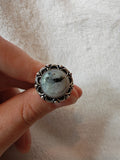Tourmalinated Quartz Style Adjustable Ring ⚡ - Ring #35