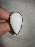 White Agate Adjustable Ring 🤍 - Ring #37