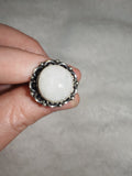 Rainbow Moonstone Adjustable Ring 🌙 - Ring #40