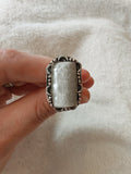 Selenite Adjustable Ring 🖤 - Ring #48