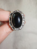 Black Onyx Adjustable Ring 🖤 - Ring #50