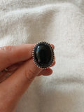 Black Onyx Adjustable Ring 🖤 - Ring #52