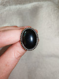 Black Onyx Adjustable Ring 🖤 - Ring #52