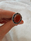 Carnelian Adjustable Ring 🧡 - Ring #55