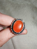 Carnelian Adjustable Ring 🧡 - Ring #55