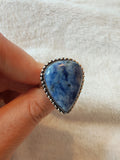 Sodalite Teardrop Ring 💙☁️ - Ring #64 - Size: