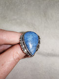 Blue Aventurine / Dumortierite Quartz Style Ring 💙✨ - Ring #67 - Size: