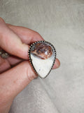 Scenic Jasper / Dendritic Agate Style Ring 🤍🪨✨ - Ring #68 - Size:
