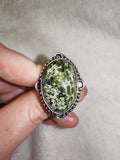 Moss Agate / Serpentine Style Ring 🌿✨ - Ring #69 - Size: