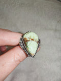 💚🍋 Lemon Chrysoprase Ring 🍋💚 - Ring #77 - Size:24.5/U