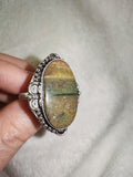 Bloodstone/ Jasper Style Ring 🌍✨ - Ring #78 - Size: 19.5/R