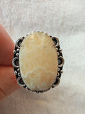 Scolecite Ring 🤍✨ - Ring #86 - Size: 22.5/T/U
