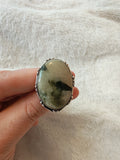 Prehnite with Epidote Ring 💚✨ - Ring #88 - Size: 17/P