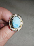 Larimar Style Ring 🌊✨ - Ring #100 - Size: 4/F