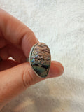 Abalone Shell Style Ring 🌊🐚✨ - Ring #103 - Size: 13.5/N