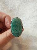 Amazonite Statement Ring 🌊✨ - Ring #104 - Size: 24.5/V