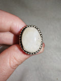 Rainbow Moonstone Ring 🌙✨ - Ring #105 - Size: 14/L