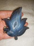 🍃✨ Blue Lace Agate Leaf Carving - 65g