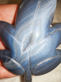 🍃✨ Blue Lace Agate Leaf Carving - 65g