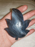 🍃✨ Blue Lace Agate Leaf Carving - 65g