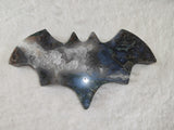 🦇✨ Moss Agate Druzy Bat Carving ✨🦇