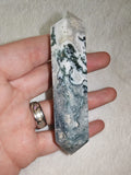 🌿✨ Tree Agate / Moss Agate Druzy Double point ✨🌿 Tower #66 - 75g