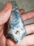 🌿✨ Tree Agate / Moss Agate Druzy Double point ✨🌿 Tower #66 - 75g