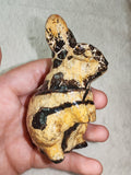 🐰✨ Picture Jasper Rabbit Carving - 150g
